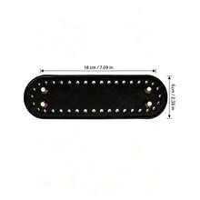 PU Material Bag Base, DIY Metal & Leather Accessories, Oval Bag Bottom Pad, Hollow Handbag Base, Crossbody Woven Bag Bottom, Size 7*2 Inches, Suitable For DIY Bag Accessories Base, Unisex Daily Use, Portable And Lightweight - Multi-color - View 12