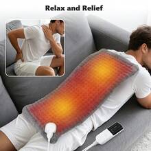 Hailicare 10-Level Temp 4-Timer Flannel Double-Sided Heating Pad Home Office Dual-Use Warm Seat Cushion Washable Christmas Gift - Grey - View 8