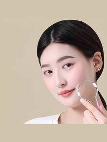 4pcs Women's Facial Hair Removal Kit, Pink Epilator With 3 Nose Hair Trimmers, Gentle Spring Depilation Tools, Reusable Portable Beauty Grooming Set, Skin-Friendly Manual Epilator - Upgraded Version - View 5