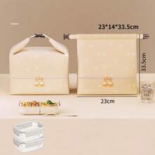 New Insulated Lunch Bag Bento Tote, Oil-Proof Large Capacity Thickened Aluminum Foil Lining, Suitable For Office Workers And Students, Food Freshness Bag - Multicolor - View 2