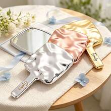 Custom Engraved Handheld Mirror, Personalized Name Makeup Mirror, Personalized Bridal Party Gift, Wedding Favor, Vanity Mirror, Gift For Her, Personalized Mirror, Custom Name Mirror, Handheld Mirror, Portable Mirror, Bridesmaid Invitation - Multicolor - View 6