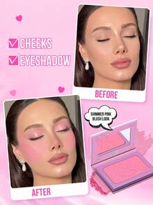 MISSLYN 3Pcs Shaping Queen Highlighter & Holo Glow Velvet Cream & Fuzzy Cloud Setting Powder Set, Radiant Velvet Blur, Long-Lasting Shine & Matte, Face Set Highlighter/Base/Powder, Daily/Party/Summer, Y2K/Soft Glam/Glass Skin, Makeup Kit - #1+#1+#01 - View 6