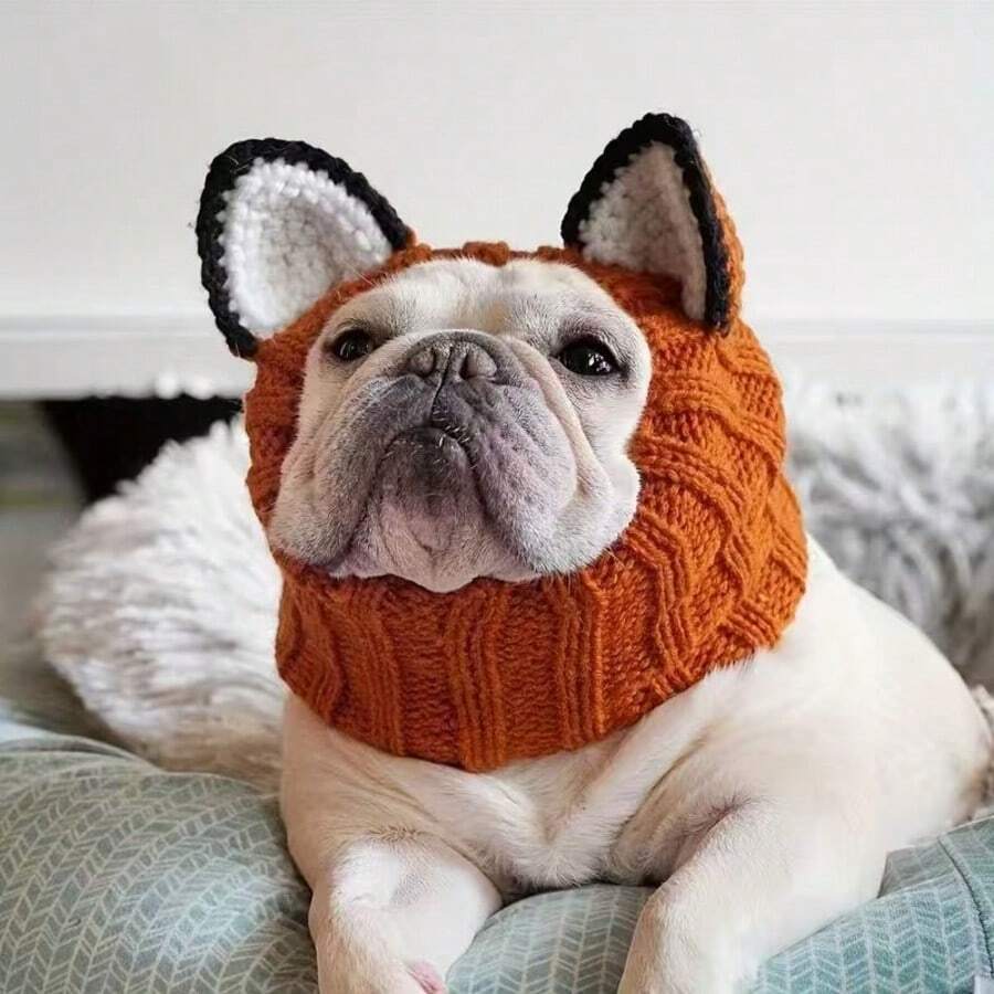 Medium To Large Dog Autumn/Winter Windproof Warm Hat Halloween Funny Pet Dog Warm Hat - Orange - View 1