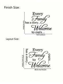 1 Set Fashion Farmhouse Style Family Quote Wall Decals, Easy To Install Self-Adhesive Matte PVC Stickers, Suitable For Entryway, Living Room Home Decor - one-size - View 4