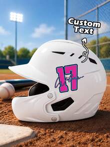 Custom Name Colorful Vinyl Stickers, Suitable For Water Bottles, Tumblers, Cars, Baseball/Softball Helmets, Sports Team Gifts, School Labels. Suitable For Helmets, Bats, Suitable For Laptops, Phones, Gift Bags - Multicolor - View 2