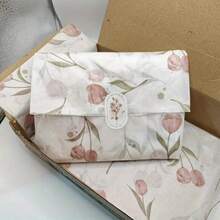 10 Lembar Kertas Pembungkus Bunga Tulip/Gladiolus/Bunga Lainnya + Pita Warna Campuran - Hadiah Bunga, Dekorasi Pernikahan dan Pesta; Sempurna untuk Buket, Pembungkus Hadiah, Kerajinan DIY, Ulang Tahun, Pernikahan, Pesta Liburan, dan Dekorasi Buatan Tangan - A - View 9