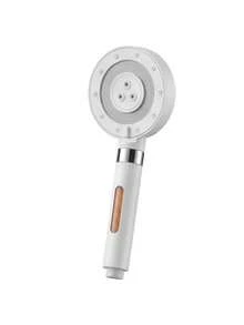 5 Mode Handheld Shower Head With Replaceable Water Filter, White 27.5 * 11 Cm Shower Handle With Adjustable Spray Settings, Efficient Even Flow And Ergonomic Grip, Standard Thread Bathroom Shower Head For Daily Bathing - White-1pc - View 7
