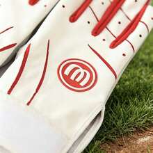 Sarung Tangan Baseball Kulit Domba, Anti Selip, Bernapas, Tahan Lama - Merah - View 7