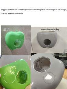 1pc Apple Shaped Cling Film Storage Box, Punch-free - Orange - View 10