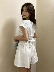 2025 Spring/Autumn Casual Comfortable Long Sleeve Pullover Top White Summer Elegant - White - View 5