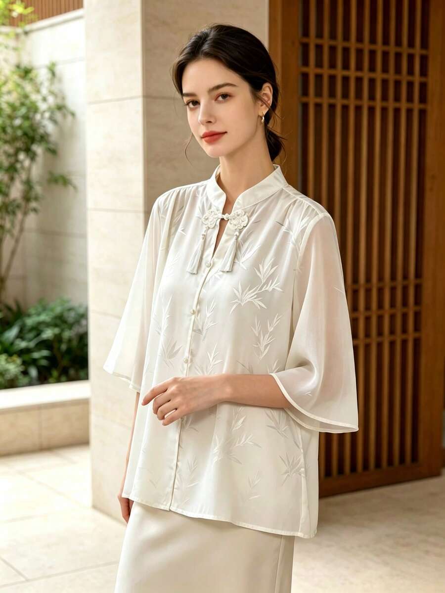Hanfu Tops - Apricot - View 1