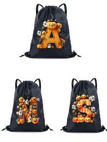 1Pc Halloween Backpack For Men & Women, Multifunctional Waterproof Sports Bag, Lightweight Gym Daypack For Running Fitness, Phone Storage Pocket - Multicolor - View 2