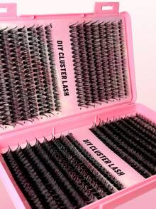 640 Clusters Single Lash Book, 30/40/60/80D Styles, Dense Lash Combo Pack, 8-16mm Length, Reusable, D-Curl Lash Strips, Suitable For Home DIY Eyelash Extensions - D - View 5