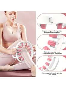 360° Muscle Massage Roller, 12 Roller Massager, Suitable For Calves, Legs, Arms, Tennis Elbow And Golf Elbow - Plastic Fascia Muscle Rolling Ball Fat Burner, Trigger Point Release - Perfect Mother's Day Gift - Multiple Styles - View 10