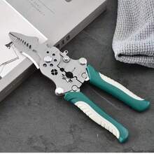1pc Hot-Selling Folding Multi-Function Electrician Pliers Wire Stripper Crimper Tool For Home Repair And Electrical Work - A - View 3