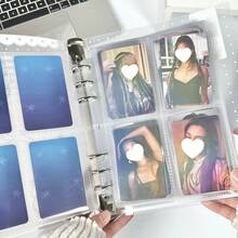 1pc A5 Transparent Diagonal Stripe Loose-Leaf Notebook, Clover Musical Note Wing Elements Design, Sticker Storage Book, A5 Loose-Leaf Binder, PP Transparent Inner Page Refill, K-Pop Photo Album, FEINIBOOK Suitable For Photo Album, Scrapbook, Sticker Book, Planner Material Storage, Time Planning Book, Savings Book, Notebook And Other Learning Stationery, New Semester Supplies, Back To School Season - Loose-leaf Book - View 4