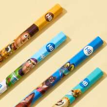 Disney Zootopia Woody & Judy Cartoon Pencil, Round Barrel With Leather Cap, Dual-Cut Hexagonal Wooden Pencil For Students, Learning Supplies, Prize Gift, 12pcs/Box - 12-pack - View 7