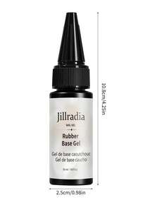 Jillradia جيلراديا 35 مل 1 قطعة طلاء أظافر جل شفاف معزز، للتعزيز والتمديد والطبقة الأساسية، طلاء أظافر جل قابل للإزالة UV/LED معبأ في زجاجة - مشاهدة 9