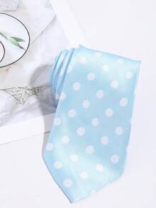 Vintage Polka Dot Neck Tie, Business Party Preppy Style Suit Accessory For Men Women - Multicolor - View 5