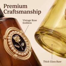 2oz/60ml Spray Refill Bottle, Glass Material, Leak-Proof, Thick Bottom, Durable, Green, Brown - View 4