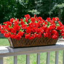 5pcs Elegant Artificial Azalea Bush, No-Water Multicolor Faux Flowers For Halloween And Christmas Front Porch And Indoor Decor - Multicolor - View 7