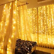 Fairy Curtain Light. USB Eight-Mode Night Light. Perfect For Parties, Room And Bedroom Decor, Fall Decor, And Sparkly Bedroom Decorations. Also Suitable For Halloween And Christmas Party Decorations. - USB Curtain Lights - View 6