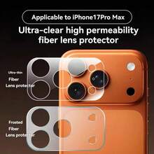 XINHONGYU 3片裝 9H 奈米霧面鏡頭底座保護膜，相容於 Phone DUO/18 Pro Max/Phone 18 Pro/Phone 17 Pro Max/Pro/Air/17 系列，防指紋/防眩光/防刮，精準切割，無氣泡，易安裝，相容手機殼，支持無線充電，防黃變，高清晰透明，耐用極簡相機保護 - 無色 - 查看 4
