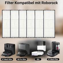 6pcs HEPA Filter Accessories, Compatible With S8/S8+/S8 Pro Ultra/S7/S7 MaxV/S7 MaxV Ultra/S7 Max Ultra/S7 Pro Ultra Robot Vacuum, G20 Filter Replacement - 6 Pieces - View 2