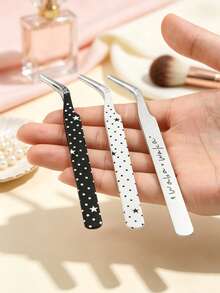 6/3pcs Korean Hand Account Tweezers Collection Cute Landscape Stickers Tape Special Tools Material Eyelash Tweezers - Multicolor - View 1