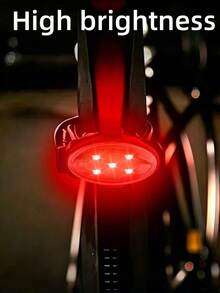 6Pcs RGB LED Strobe Warning Light With Remote Control, USB Rechargeable Anti‑Collision Flash Lamp, 8‑Color Multi‑Mode Night Safety Light For Motorcycle Bike Car Drone Camping - Multicolor - View 11