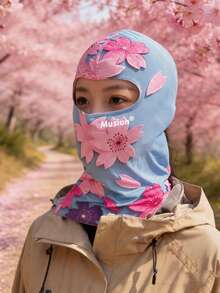 Musion 1/2pcs Women's Floral Print Balaclava, Exquisite Flower Pattern Full Head Cover, Lightweight Quick-Dry Breathable Elastic Helmet Liner, Suitable For Cycling, Motorcycle And Outdoor Activities - Multicolor - View 7