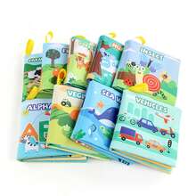 Buku Kain Edukasi untuk Bayi dan Balita, Buku Kain Edukasi untuk Perkembangan Kognitif, Dapat Digantung dan Dapat Dicuci. - MultiWarna - View 4