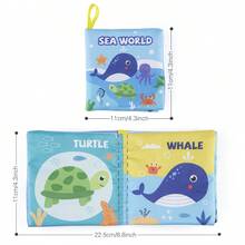 Buku Kain Edukasi untuk Bayi dan Balita, Buku Kain Edukasi untuk Perkembangan Kognitif, Dapat Digantung dan Dapat Dicuci. - MultiWarna - View 6
