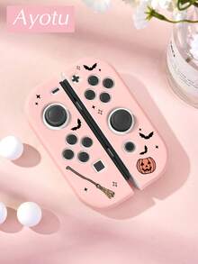 Ayotu Pumpkin & Bat & Ghost Theme Switch Protective Case, Compatible With New Switch 2 (2025)/Switch NS/Switch OLED, Can Be Used On Docking Station Without Removing Protective Case, Universal Game Controller Protective Cover, Switch Game Accessories, Anti-Drop Anti-Scratch, Halloween Theme & Birthday Gift. - View 16
