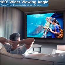 92/80/110 Inch Projector Screen With Aperture Exclusion Function, Upgraded Version (With Hooks), 16:9 Aspect Ratio, Foldable, Wrinkle-Resistant, Suitable For Home Theater And Indoor/Outdoor Projection, Ideal Gift Choice, Projector Accessory - Anti-light Projector Screen - View 4