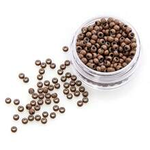 1000pcs Copper Rings 3.0mm Nano Rings With Silicone Lining Micro Hair Extension Rings - View 7