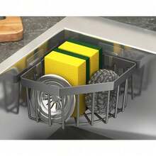 Triangle Sink Drain Rack Kitchen Storage Kitchen Hanging Rack No Drilling Kitchen Drain Rack Bathroom Supplies Bathroom Storage Rack Bathroom Corner Shelf Home Decor Space Saving Storage Basket Halloween Suitable For Kitchen Bathroom Dormitory - View 8