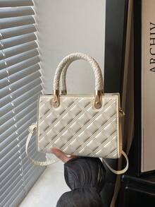 This Stylish Solid-Color Retro Handbag Can Easily Hold Everyday Essentials And Is Suitable For Various Styles And Occasions. - Multicolor - View 6
