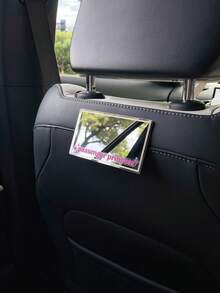 1PC "Passenger Princess" Sticker Fashion Creative Car Sun Visor Seat Back Makeup Mirror High Definition Grooming Mirror - Multicolor - View 5