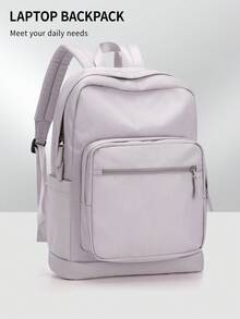 Waterproof Fabric Multifunctional Backpack, Multi-Pocket Layered Storage Large Capacity Laptop Bag, Unisex Commute Business Travel Campus Wear-Resistant School Bag - Multicolor - View 9