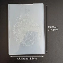 Christmas Embossing Plate Template, Winter Snowflake Gift Christmas Hanging Decoration Pattern DIY, Scrapbook Greeting Card Planner Decoration, Compatible With Most Embossing Machines - Christmas - View 22
