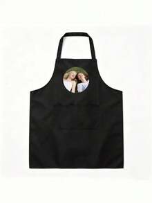 Personalized Photo Apron, Customized Face & Text Cooking BBQ Apron, Humorous Kitchen Apron Gift, For Dad, Mom, Husband, Wife, Chef, Birthday Gift, Father's Day Gift, Anniversary, Wedding Party, Holiday Accessory, Cooking Supplies - Multicolor - View 11