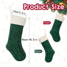 2026 Christmas Socks, Knitted Family Socks, Customizable Name, Holiday Decoration, Christmas Gift Decoration, Personalized Christmas Socks - Multicolor - View 4