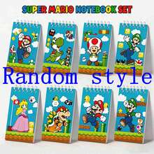 SUPER MARIO BROS. 1set/8pcs Classic Game Cartoon Coil Small Notebook Set, With Multiple Cute Character Covers, Portable And Small, Suitable For Taking Notes On The Go, Is A Super Practical Holiday Gift For Boys And Girls. (Stochastic Style) - Multicolor - View 8