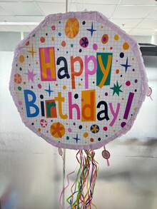 1pc Piñata Toy, Birthday Party Celebration, Can Be Filled With Candy, Confetti And Other Small Gifts - D - View 1