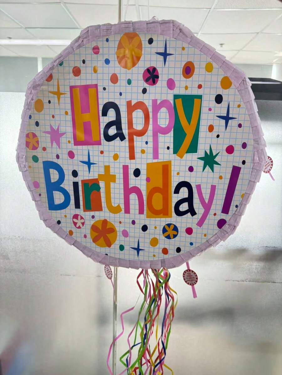1pc Piñata Toy, Birthday Party Celebration, Can Be Filled With Candy, Confetti And Other Small Gifts - D - View 1