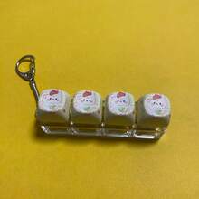 1pc Cute Cartoon Keycap Stress Relief Fidget Keychain ASMR Clicky Button Pressure Release Toy Miniature Mechanical Keyboard Pendant Bag Charm Anxiety Relief Sensory Gadget Backpack Accessory Gift For Girls And Teens - Multicolor - View 9