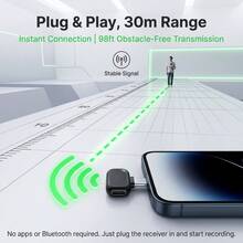 HITOZON Mikrofon Lavalier Nirkabel Profesional, Kompatibel dengan Sistem /Android - Pasang dan Mainkan, Dilengkapi dengan Kotak Pengisian Daya, Daya Tahan Baterai 30 Jam, Peredam Kebisingan Cerdas, Cocok untuk Perekaman Video, Vlog, dan Siaran Langsung. - View 7