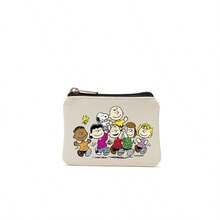 Snoopy Coin Purse Canvas Bag Card Holder Minimalist Small Pouch Cartoon Storage Bag, Lightweight Travel Portable Storage Bag, Travel Storage Bag - Multicolor - View 15