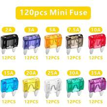 50/100/120pcs Blade Fuse Assortment Kit, 2-35A Automotive Truck Fuses With Storage Box And Clips, Aluminum Vehicle Car Fuse Set - Multicolor - View 8